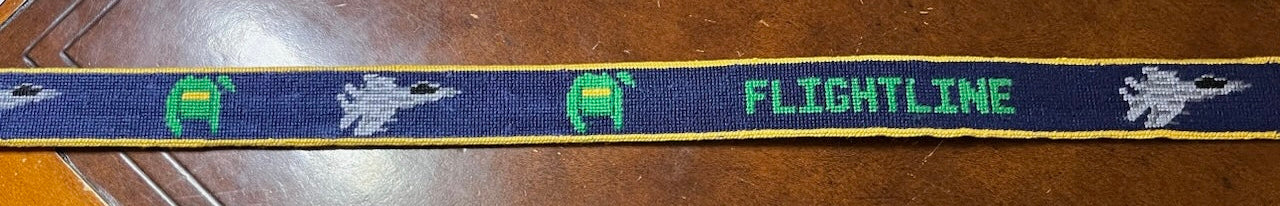 Flightline Needlepoint Belt