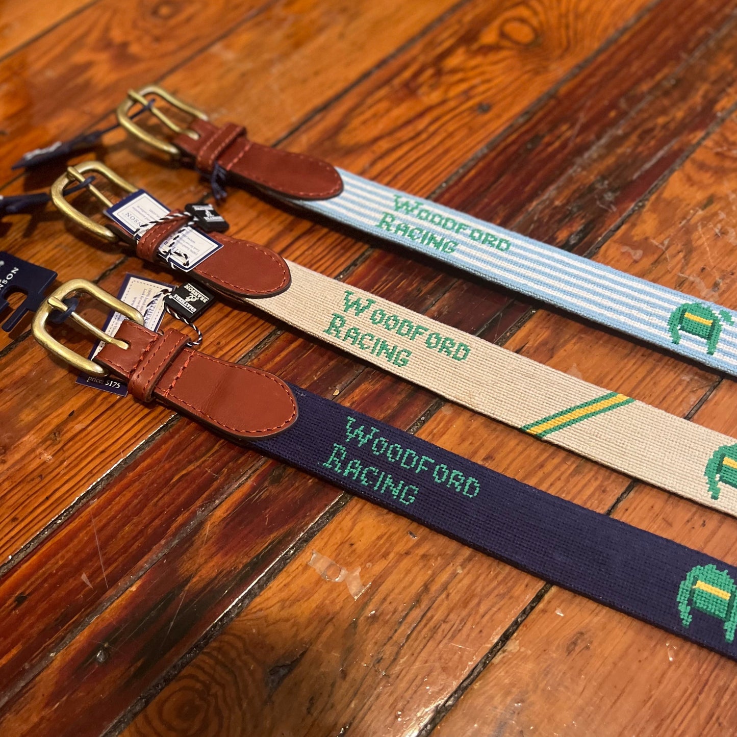 Woodford Racing Needlepoint Belt