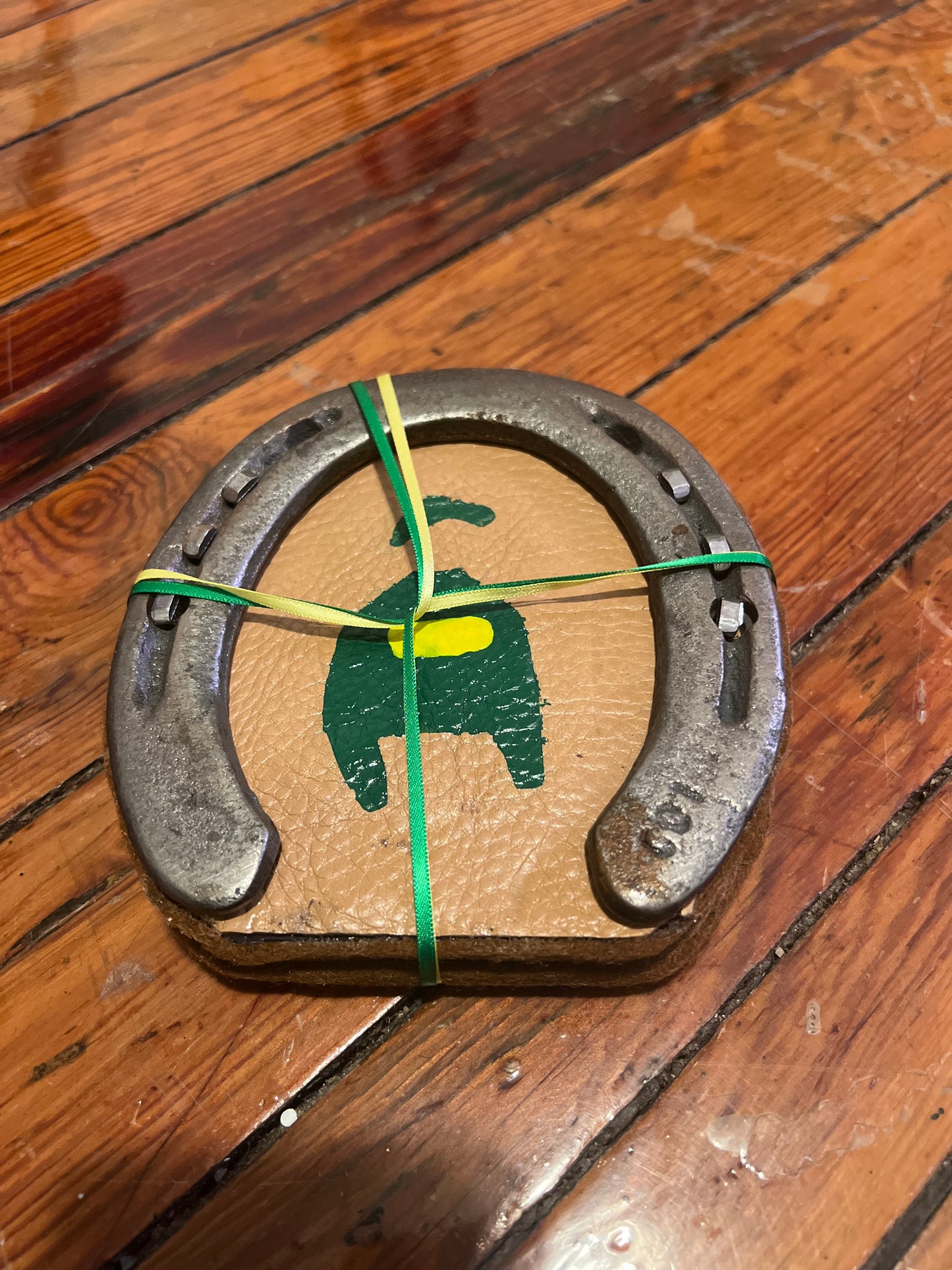 Woodford Racing Silk Leather Coasters