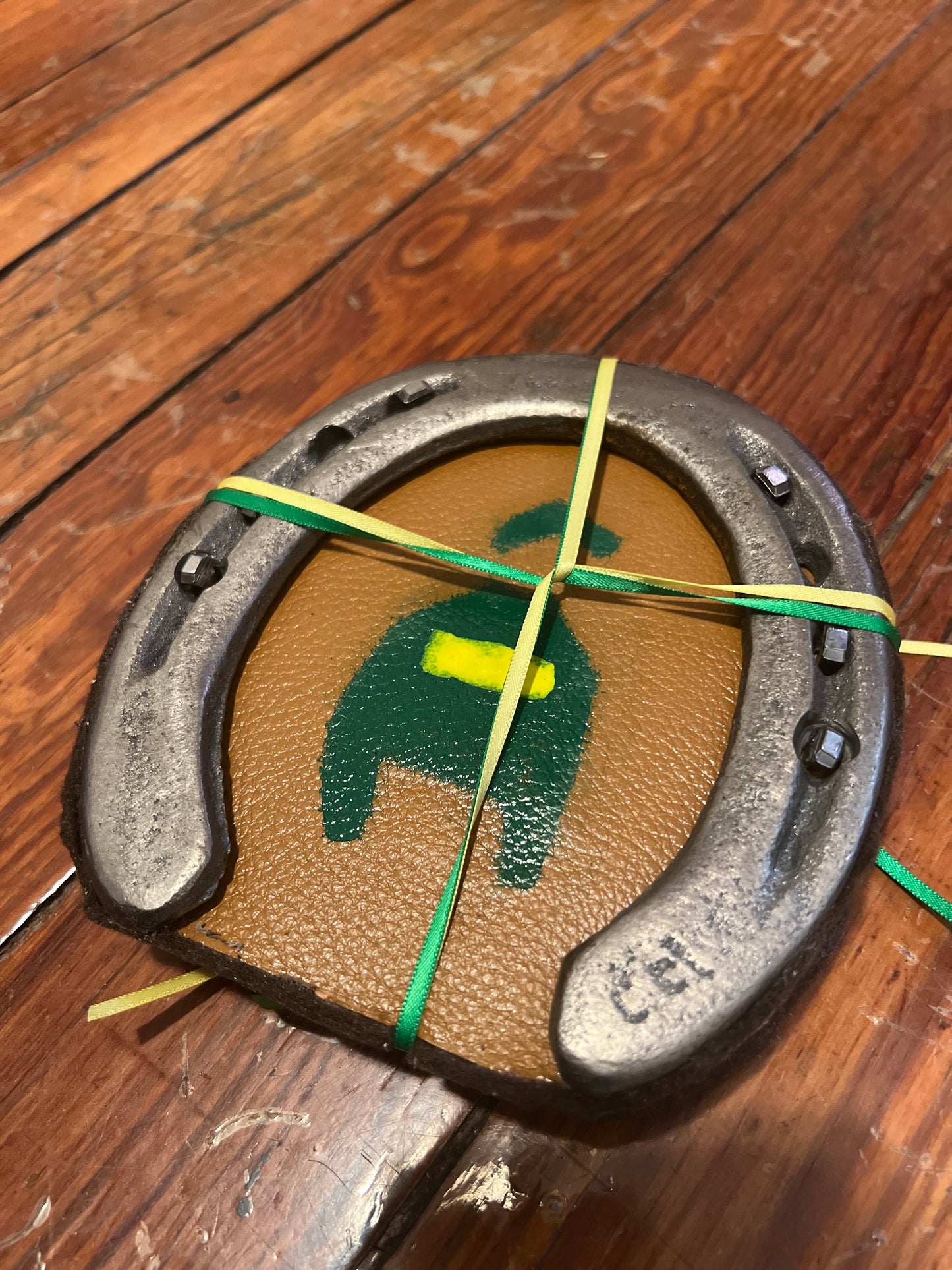 Woodford Racing Silk Leather Coasters